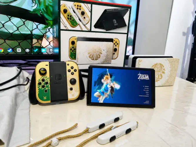 Nintendo Switch Oled Desbloqueado Edição Zelda Tears