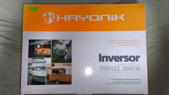 [NOVO] Inversor Off-Grid 2000w HAYONIK, onda senoidal pura 12Vdc, 220Vac