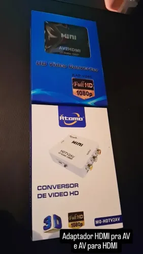 ADAPTADOR CONVERSOR HDMI PARA AV E AV PARA HDMI