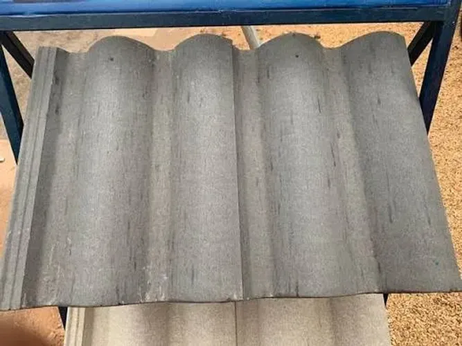 1.100 telhas Durax de cimento Grafite Natural