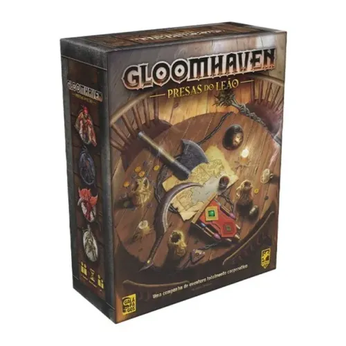 Gloomhaven: Presas do Leão - Jogo de Tabuleiro - Board Game (Miniaturas)