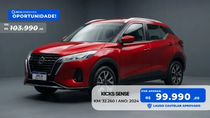 Nissan Kicks Sense 1.6 16V Flex AUT 2024