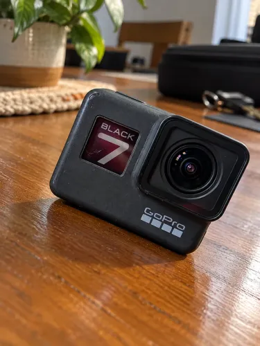 GoPro HERO 7 Black+Cartão SD 64+2bateria+carregador 2baterias+pau selfie+case tanque+KIT