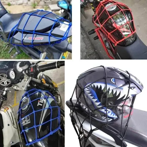 Rede Redinha para Motoqueiro Capacete Bagagem - Entrega Grátis