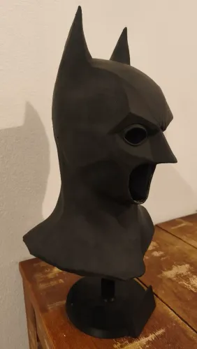 Máscara batman begins tamanho real cosplay
