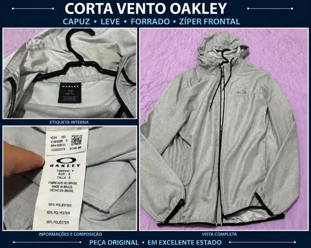 Corta vento Oakley Original tamanho 40/42
