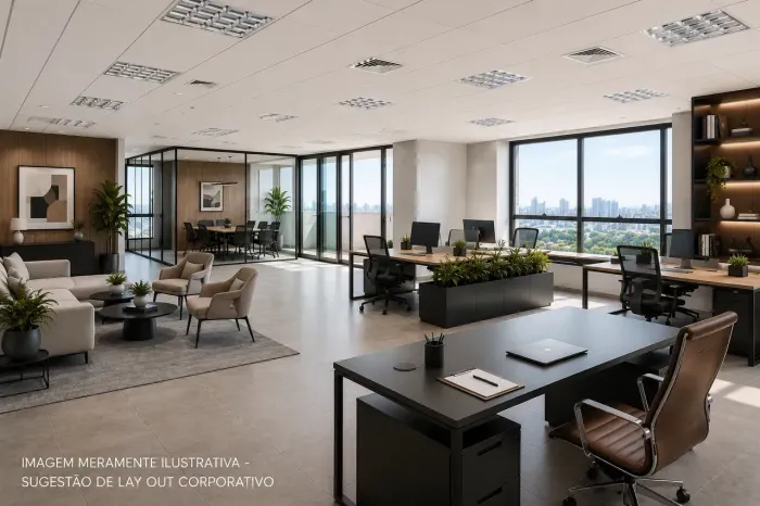 Andar/laje corporativa para aluguel possui 250 metros quadrados, Tatuapé , São Paulo, Plat