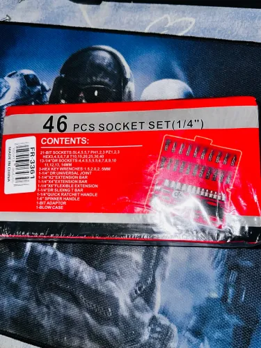 KIT 46 PÇS CHAVE CATRACA + MALETA