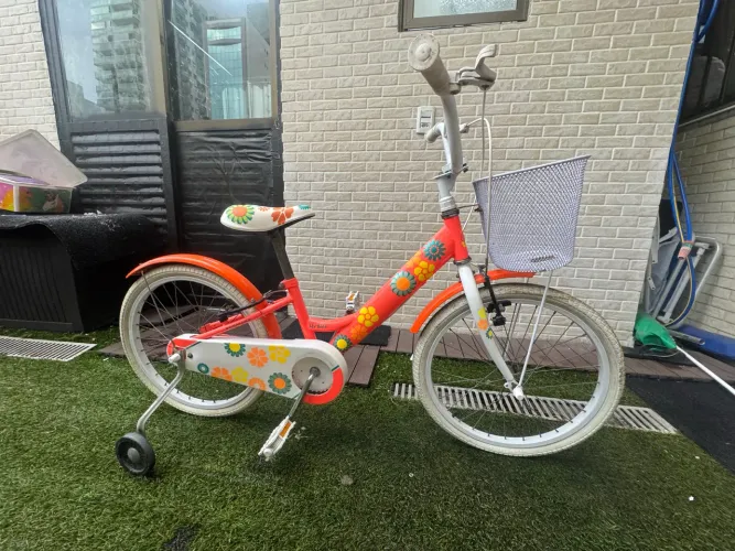 Bicicleta Infantil My Bike Aro 20 com Cestinha e Rodinhas