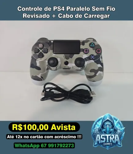Controle de PS4 Paralelo Sem Fio !!!
