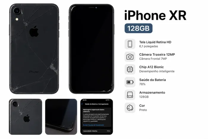 iPhone XR 128GB | Funcionando perfeitamente | Leia descrição
