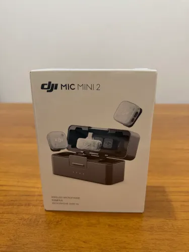 Microfone Sem Fio DJI Mic Mini 2 TX + 1 RX + Case de Carregamento Original