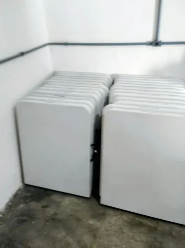 Lote 05 Mesas Dobráveis Polietileno Branca