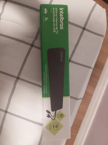 Antena Interna de TV Amplificada via USB Intelbras - AI 3101