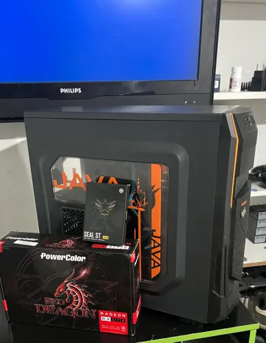 PC GAMER 16gb + rx 570 4gb + ssd 120 + hd500
