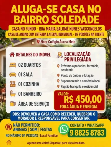 Casa no fundo na Soledade