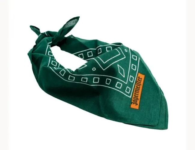Bandana marca alemã Jagermeister algodão importado da Europa 