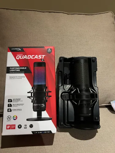 Microfone hyperx RGB