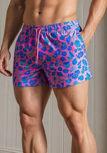 shorts happysocks fundo do mar - novo
