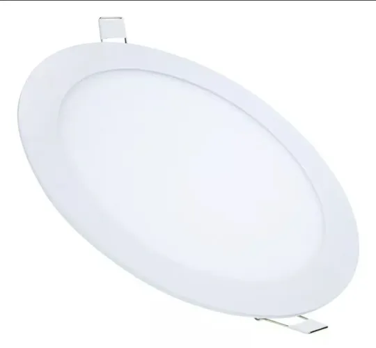 PROMOÇÃO - Plafon led embutir redondo 18w branco frio