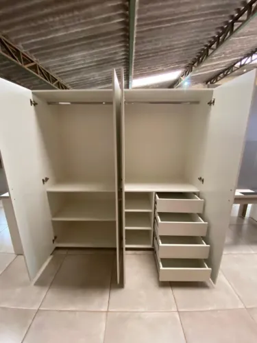 GUARDA ROUPAS ARMARIO ROUPEIRO 100% MDF 2 ANOS DE GARANTIA NOVO