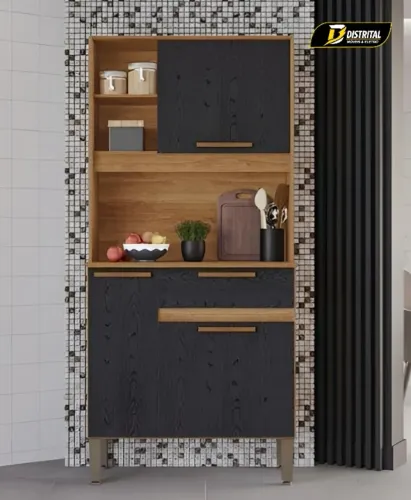 Armário de Cozinha 100% MDF Golden Plus 6 Portas 1 Gaveta Promoção