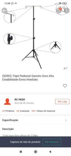 Tripé pra soro