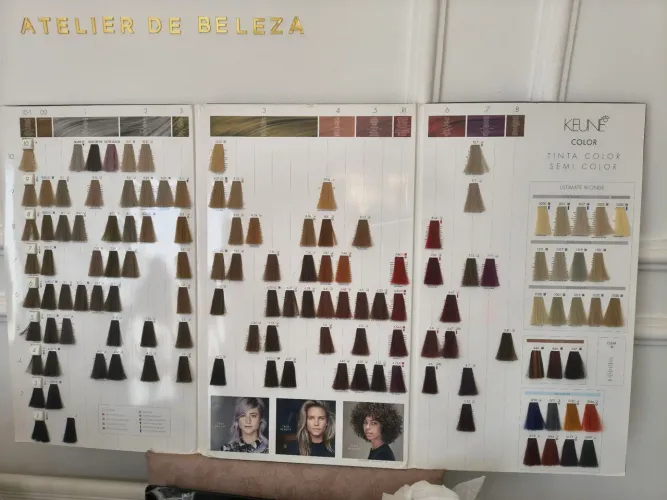 Cartela de cores keune