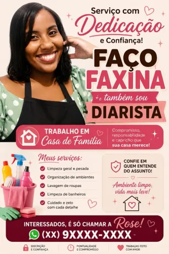Faxineira e diarista em Guarapari ES 