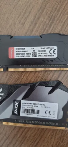 Memória XPG Gammix D30 8GB + HyperX Fury 8GB (2X8) 16GB