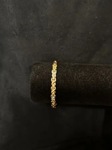 Bracelete 3Ouros de ouro 8.59g 18k procedência garantia eterna