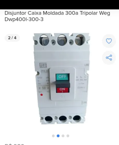 Equipamentos de elétrica dijuntores caixas moldada duas unidades vendo os dois