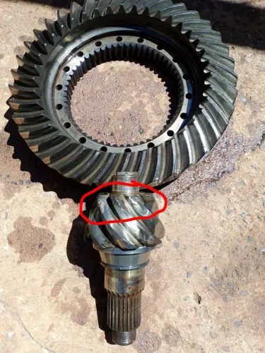 Coroa e pinhão MB 1620, reduzido HL5z 8x39 