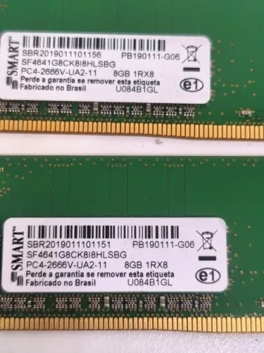 Memória Ram 2x8 frequência 2666mhz 