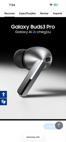 Fone Galaxy buds 3 PRO