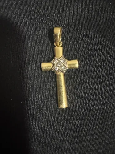 Pingente de Crucifixo de ouro 18K maciço