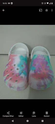 Sandália crocs original infantil semi nova
