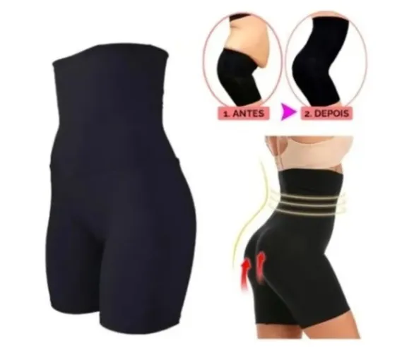 Short cinta modelador diminui barriga 