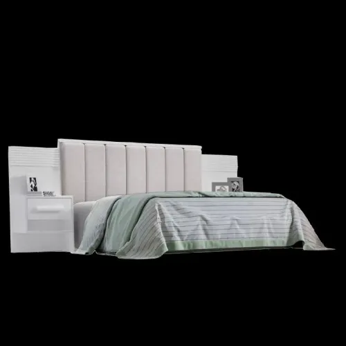 Cabeceira Casal Íris Branco/Ripado - D?DORO MÓVEIS / pronta entrega <br> _ pronta entrega