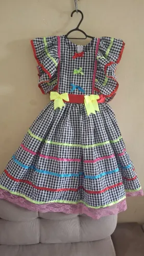 Vestido infantil Junino 