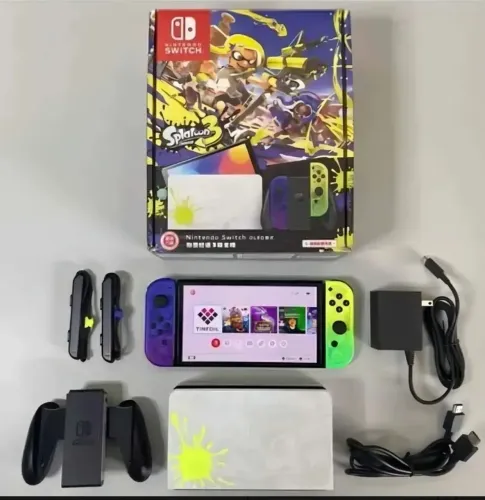 NINTENDO SWITCH OLED 512GB DESBLOQUEADO ESTADO DE ZERO 