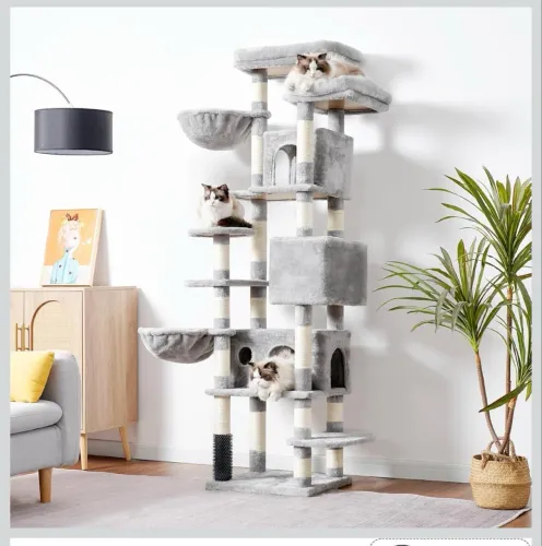 Casa árvore, torre arranhadoras ou móvel para gatos