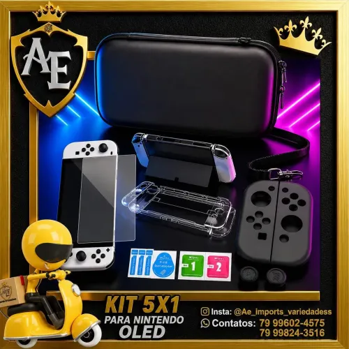 Kit 5x1 para Nintendo Swtich