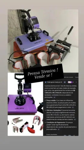 Impressora térmica de sublimação!