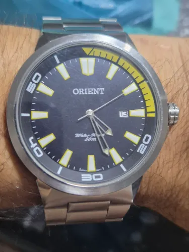 Relógio ORIENT SPORT AMARELO MBSS1197A - MUITO NOVO