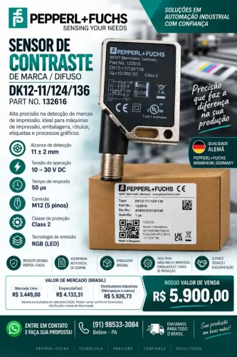 Sensor de Contraste Pepper+Fuchs DK12-11 /124 /136