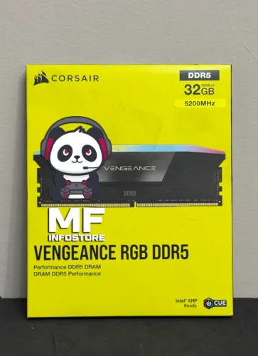 Memória RAM DDR5 2x16GB Corsair RGB 5200mhz CL40 - NOVAS