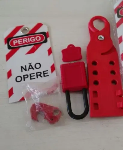 Kit Bloqueio Disjuntor Motor Din Nema Caixa Moldada Nr10 TAGOUT
