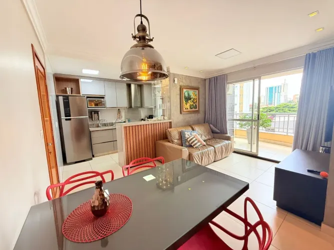 Apartamento 2 Quartos, 1 Suíte, 69,00 m² para locação, Setor Oeste, Goiânia.