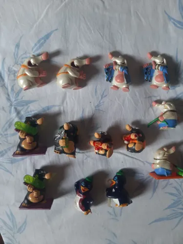 Coleção miniatura toupeiras kinder ovo